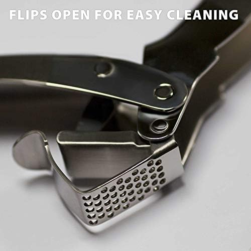 MANNKITCHEN High-Capacity Stainless Steel Double-Lever Garlic Press