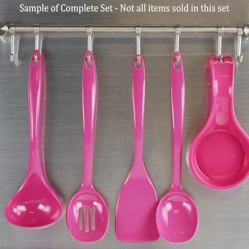 Reston Lloyd Melamine Soup Ladle Kitchen Utensil, Premium Quality Utensil with Heat Resistant Ergonomic Handle, Durable BPA-Free Plastic, 10.5 inch long, One Piece, Magenta