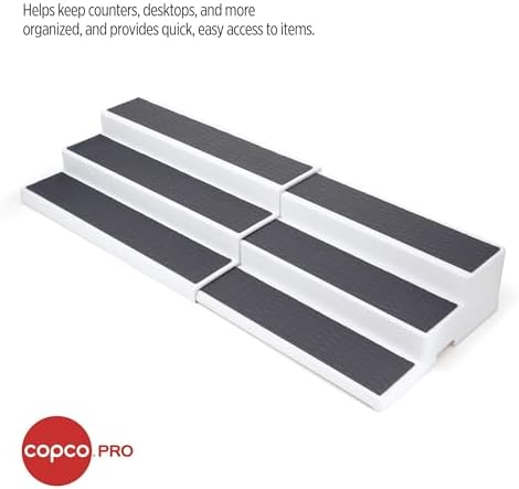 Copco – Pro Expandable 3 Tier Cabinet Organizer – Gray, Set of 2