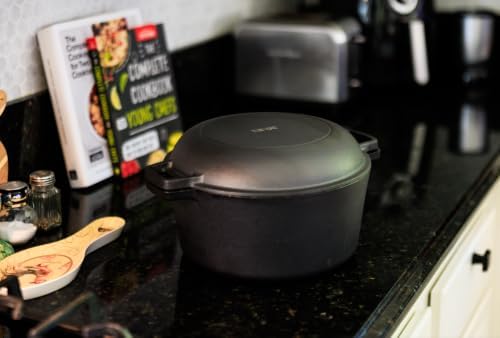 Brixby 5 QT, Pre-Seasoned Dutch Oven for Sourdough Bread Baking