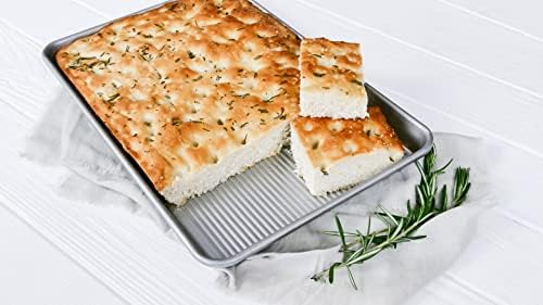 USA Pan Nonstick Half Sheet Pan and Quarter Sheet Pan, Set of 2, Aluminized Steel