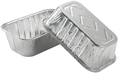 Waytiffer 30 Pack 1Lb mini Loaf Pans Heavy Duty Disposable Aluminum Foil Bread Tins Standard Size - 6" X 3.5" X 2.5" Oven Safe Sturdy Small Bread Tin Pans-1 Pound Loaf Pans …