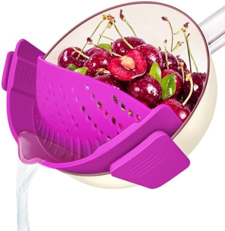 YEVIOR Clip on Strainer for Pots Pan Pasta