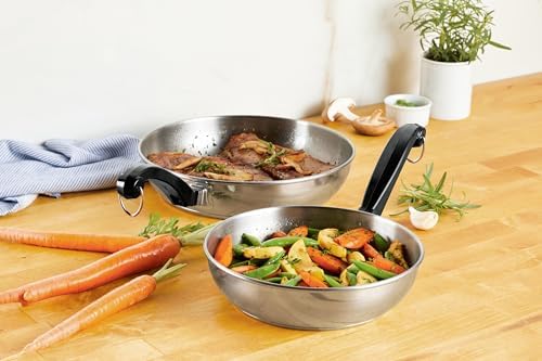 Farberware Classic Series Stainless Steel Frying Pan Set, Cookware Set