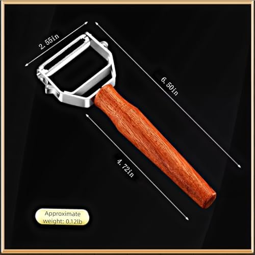 Y-Shaped Vegetable Peeler Wooden Handle Stainless Steel for Fruit