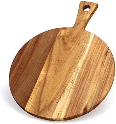 21" XL Extra Large Wooden Cutting Board Big Round Charcuterie Boards
