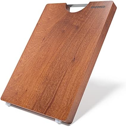 Brosisincorp Sapele Wood Cutting Board One Piece No Glue 17.71"L*11.81"W