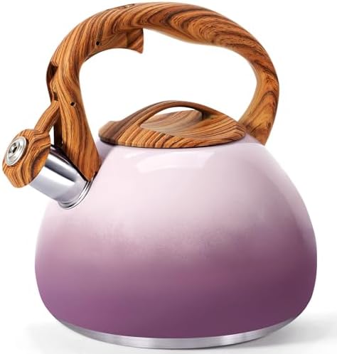 GGC Whistling Tea Kettle for Stove Top, 3.2QT/3L Stainless Steel Tea Kettle