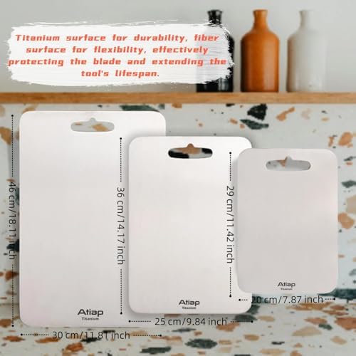 Titanium Cutting Board, Metal Cutting Board for kitchen with SGS-Certified (14.1 * 9.84inch)