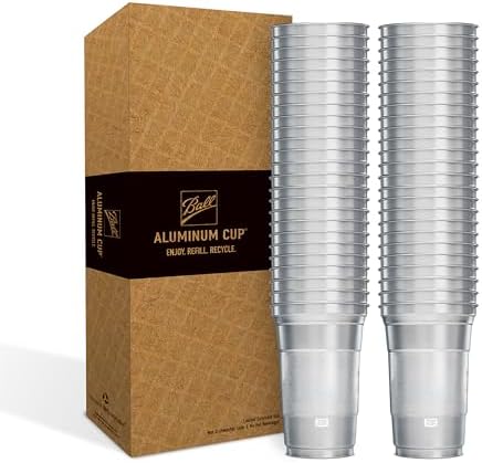 Top Cup Aluminum Party Cups, Stealth Design, 9oz, 50 Count