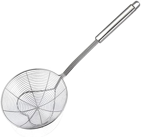 Eisinly Strainer Skimmer Spoon for Cooking Frying Stainless Steel 5.5 Inch