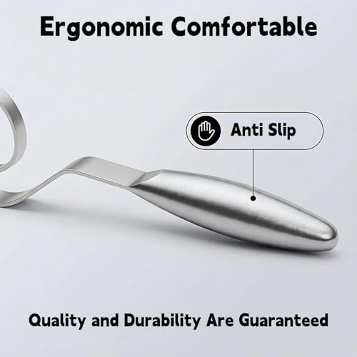 Maxjoy Danish Dough Whisk, Seamless Stainless Steel Sourdough Bread Tool