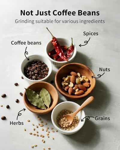 SHARDOR Electric Coffee Grinder, 70g Large Capacity Spice Grinder with Visual Timing Knob for Precise Grind, Quiet Coffee Bean Grinder for Espresso, French Press, Herbs and Grains, Black