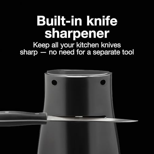 Proctor Silex Power Electric Automatic Can Opener for Kitchen with Knife Sharpener, Twist-off Easy-Clean Lever, Cord Storage, Black (75217PS) (Pack of 2)