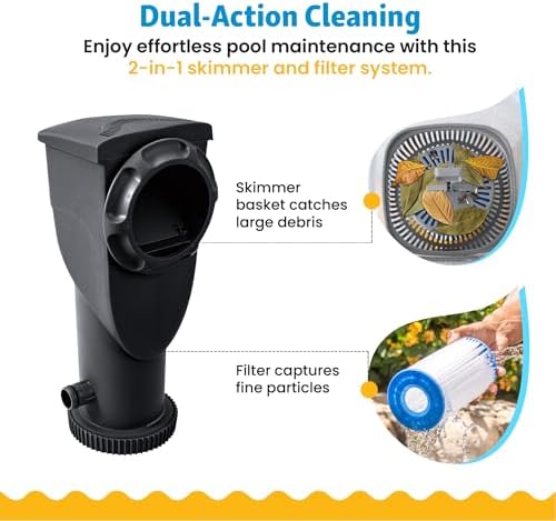 Funsicle SkimmerPlus 1,500 GPH Filter Pump for Above Ground Swimming Pools