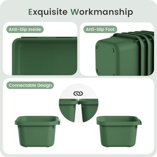 A-LuGei 【Military Grade】 Drawer Organizer for Vanity Bathroom Makeup Desk