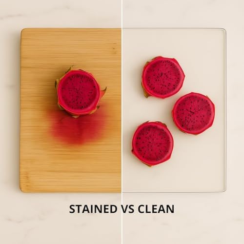 Acrylic Cutting Board with Counter Lip, Clear Cutting Boards for Countertop Protector, Non-Slip Dough Mat for Kitchen Counter, Aesthetic Kitchen Decor Gadgets House Warming Gifts New Home(20"x16")