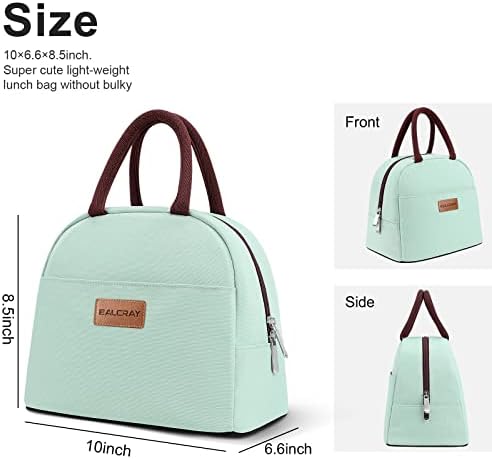 BALORAY Lunch Bag for Women Men Adult Lunch Box (Mint Green), M