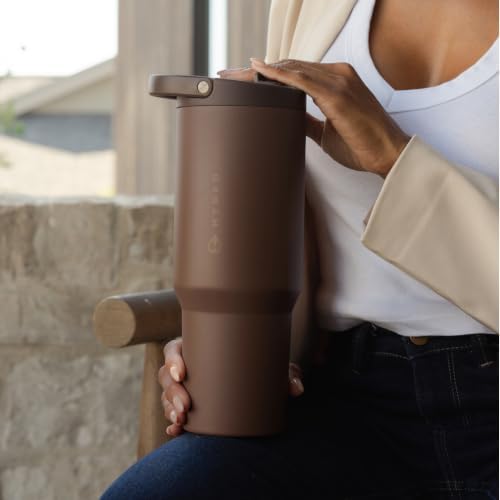 HydroJug Sport 40 oz Insulated Stainless Steel Water Bottle, Chestnut