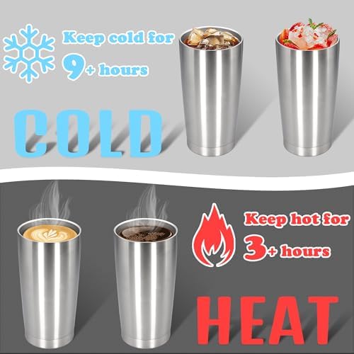 20 oz Tumbler Insulated Tumblers Stainless Steel Coffee Mug,SS 1PCS