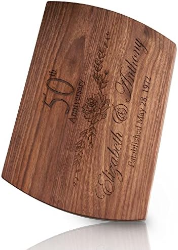 Personalized Cutting Board - 4 Sizes Engraved Charcuterie Board- Anniversary or Gift for Mothers, Anniversary Present for Parents Laser Engraved Custom Unique Keepsake