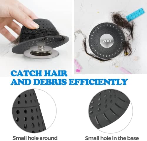 zaa Bathtub Drain Strainer Silicone Bathroom Stopper Fixture Accessories