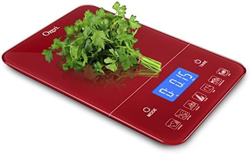 Ozeri Touch III 22 lbs (10 kg) Digital Kitchen Scale, in Tempered Glass