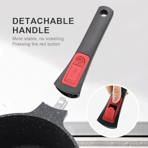 1.5 Qt Nonstick Saucepan with Lid, Small Sauce Pot with Pour Spout, Black