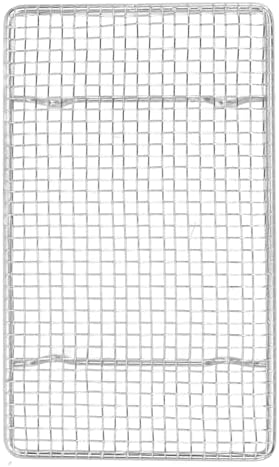 Rengue Stainless Steel Cooling Rack for Baking, Roasting and Grilling, High Temperature Up to 575°F, Dishwasher Safe Stainless Steel Cooling Rack for Baking, Nan Kitchen (Rectangle 19.2CM)