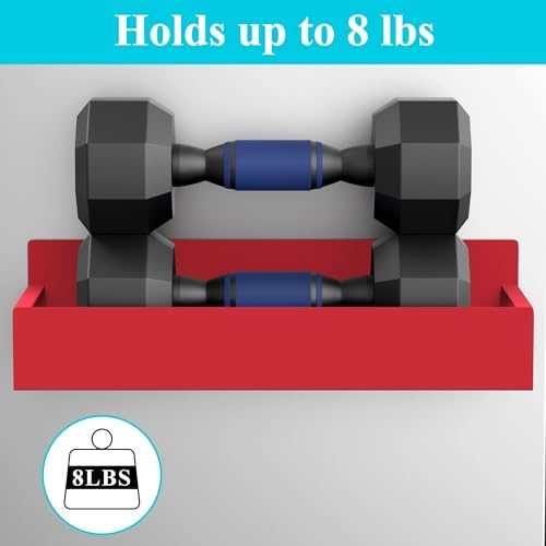 HuggieGems 4 Pack Magnetic Spice Storage Rack Organizer for Refrigerator and Oven, Red Fridge Organizers and Storage