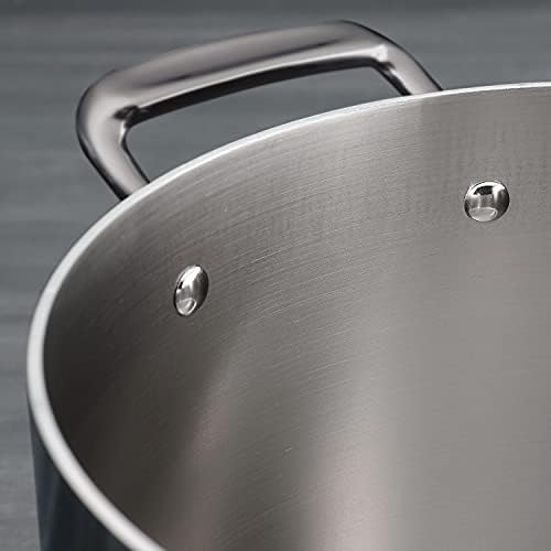 Tramontina Boston Tri-Ply Clad Stainless Steel 4-Quart Sauce Pan with Lid