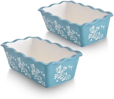 Wisenvoy Loaf Pan Bread Pan Ceramic loaf pans for baking Porcelain Baking Pans Nonstick Bread Pans for Baking