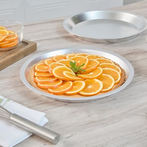 Restaurantware Aluminum Gauge Pie Pan, 12.9 In, 12 Pack