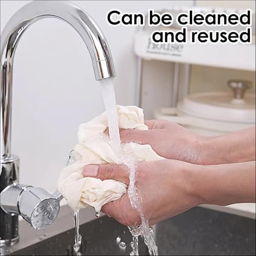 15 Pcs Cheese Cloths, SGS Tested 100% Unbleached Cotton, 20x20 Inch Grade 100 Reusable Cheese Cloth With Ultra-Fine Mesh, Reusable Muslin Cheesecloth for Straining,Juicing,Cooking Turkey, Baking