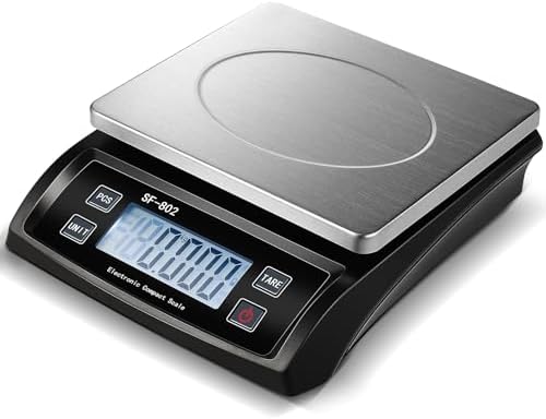 Copkim Large Digital Kitchen Scale 66LB 30kg Commercial Food Scale, Black