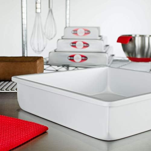 Fat Daddio's PSQ-12123 Anodized Aluminum Square Cake Pan, 12 x 3 Inch