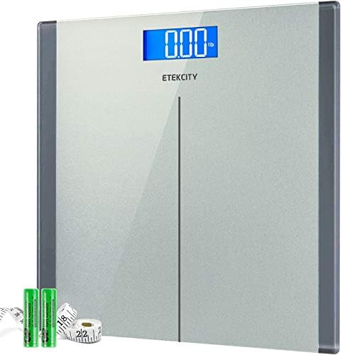 Etekcity Digital Electric Bathroom Scale for Body Weight, 400 lbs, Sliver
