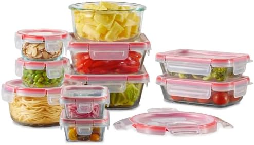 Pyrex Freshlock (10-Pack) Mixed Sizes Airtight Glass Food Storage Set