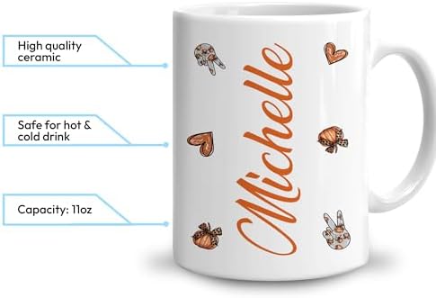 Hyturtle Personalized Fall Autumn Mug Gifts - Pumpkin Spice - Custom Name Coffee Cup Ceramic Mug 11oz 15oz - Autumn Gifts - Fall Thanksgiving Decor Gift - Birthday Christmas