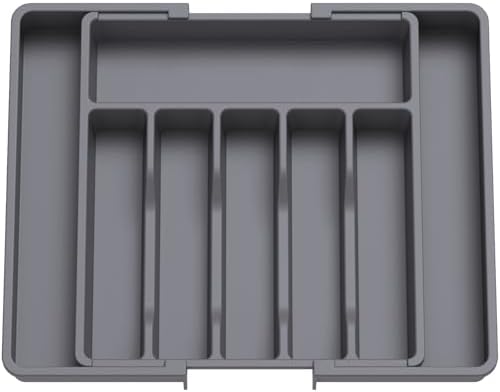 Lifewit Extra Large Silverware Drawer Organizer, Expandable Utensil Tray