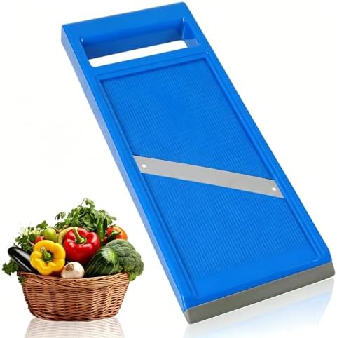 Blue Stainless Steel Mandoline Handheld Slicer for Vegetables