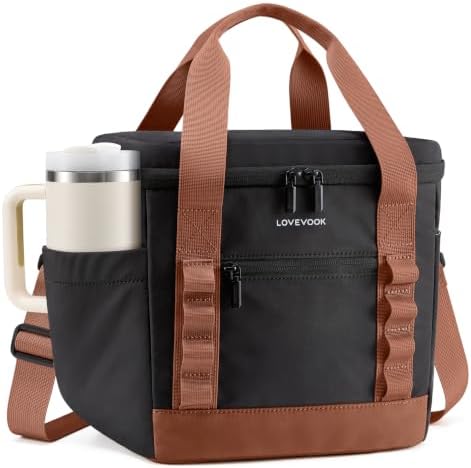 LOVEVOOK Insulated Lunch Bag for Women men, Large Leakproof Adult Lunch Box