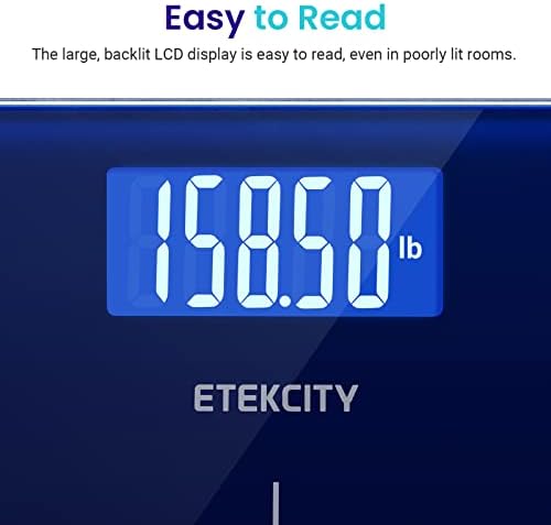 Etekcity Scale for Body Weight, Bathroom Digital Electric Scale for People, Measures Weight up to 400 lbs, Blue (Pack of 5)