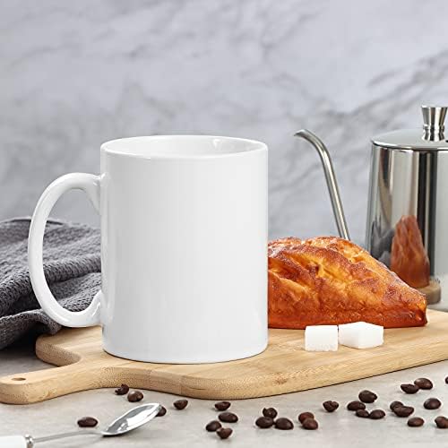 harebe 22 OZ Extra Large Coffee Mug, Smooth Ceramic Boss Giant Tea Cup Big Capacity and Handle for Dad Men, White