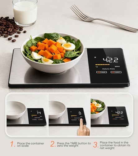 Food Kitchen Scale with Nutritional Calculator, Tracks 23 Nutrients