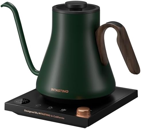 INTASTING Gooseneck Electric Kettle with ±1℉ Temperature Control, 0.9L