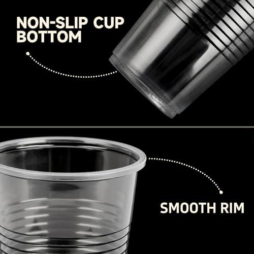YEEHAW 7 oz Plastic Cups, 500 Pack - Clear Disposable Drinking Water Cups for Cold Beverages, Ideal for Party