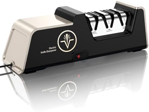VIDOME Professional Electric Knife Sharpener, Champagne Gold