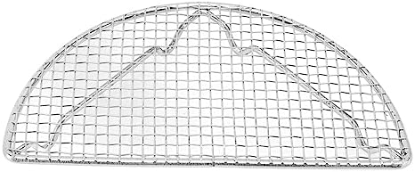 Rengue Stainless Steel Cooling Rack for Baking, Roasting and Grilling, High Temperature Up to 575°F, Dishwasher Safe Stainless Steel Cooling Rack for Baking, Nan Kitchen (Medium Semicircle 18CM)
