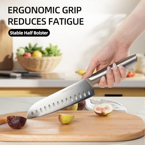 KnifeSaga 14 Pcs Knife Set with Block, Premium, Razor Sharp, Japanese Steel